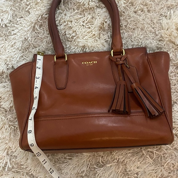 COACH Legacy Cognac Leather Handbag - Picture 14 of 17